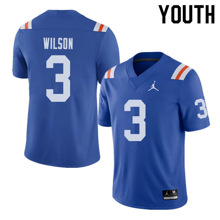 Jordan Brand Youth #3 Marco Wilson Florida Gators Throwback Alternate College Football Jerseys Sale-